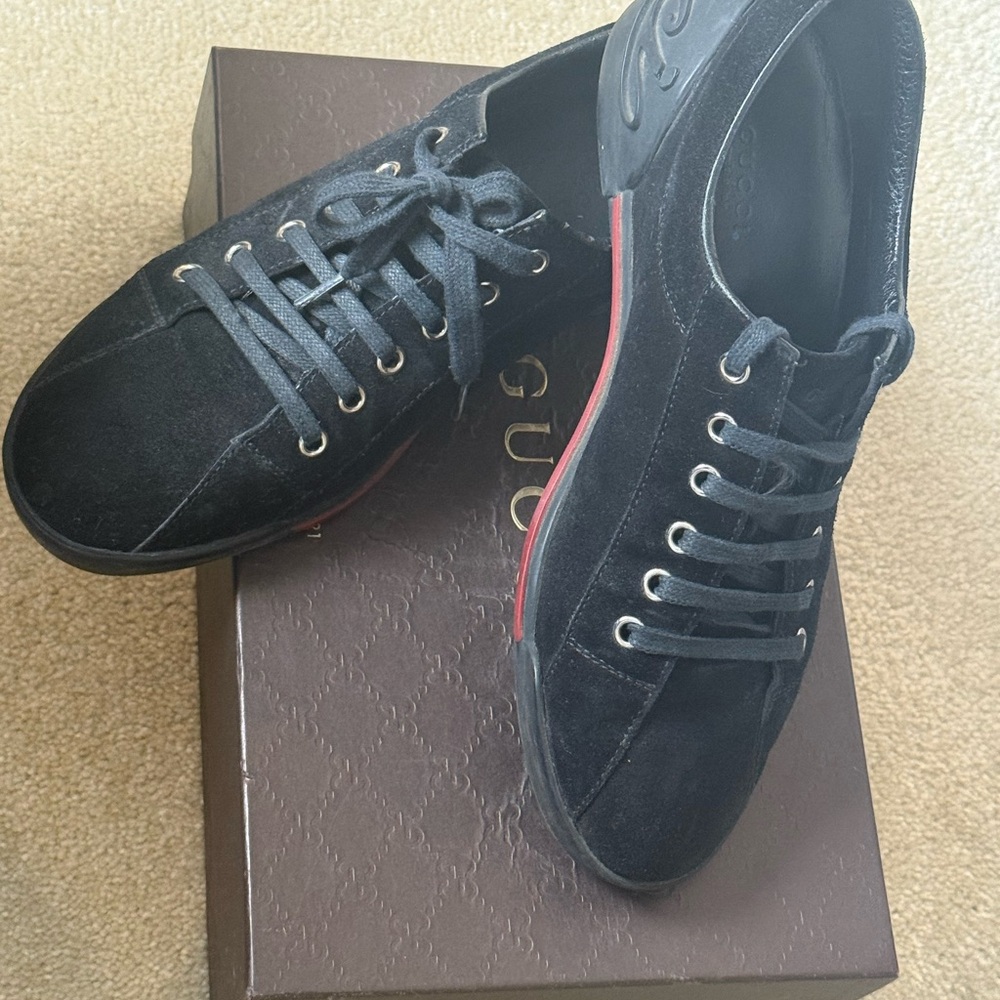 Gucci Black Suede Women's Sneakers